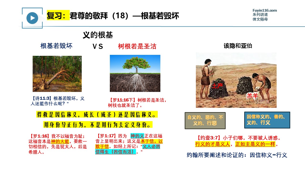 君尊的敬拜（19）两种义人 - 大能的福音